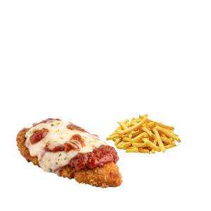 Chicken parmsan with fries